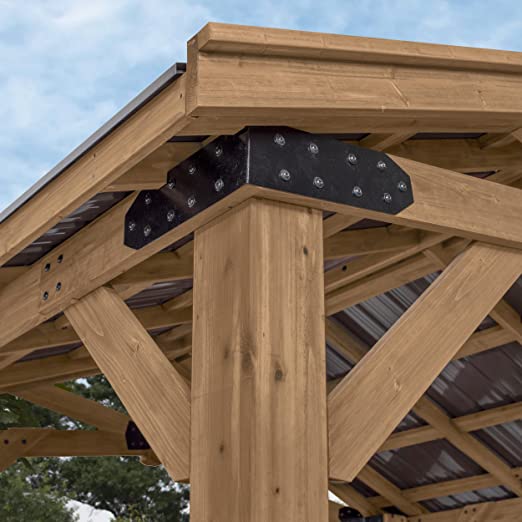 Backyard Discovery Norwood 12 ft. x 10 ft. Cedar Wood Gazebo