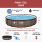 Coleman Power Steel 18 ft. x 48 in. Round Metal Frame Above Ground Pool Set