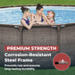 Coleman Power Steel 18 ft. x 48 in. Round Metal Frame Above Ground Pool Set