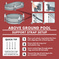 Coleman Power Steel 22 ft. x 52 in. Round Metal Frame Above Ground Pool Set
