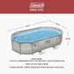 Coleman Power Steel 16 ft × 10 ft × 42 in Oval Above Ground Pool Set